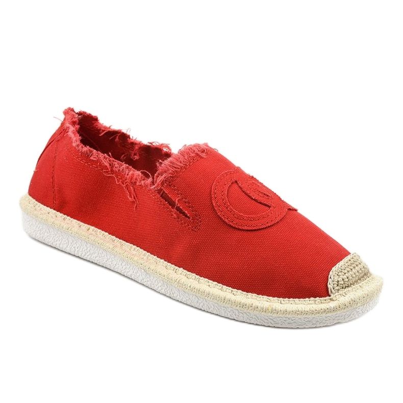 Rote Slip-On-Espadrilles NB273P-9 1