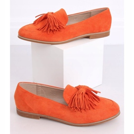 Orange Damen-Loafer mit Fransen T357P Orange 1