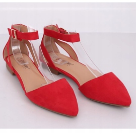 Ballerinas mit Verschluss Rot CL73P Rot 2