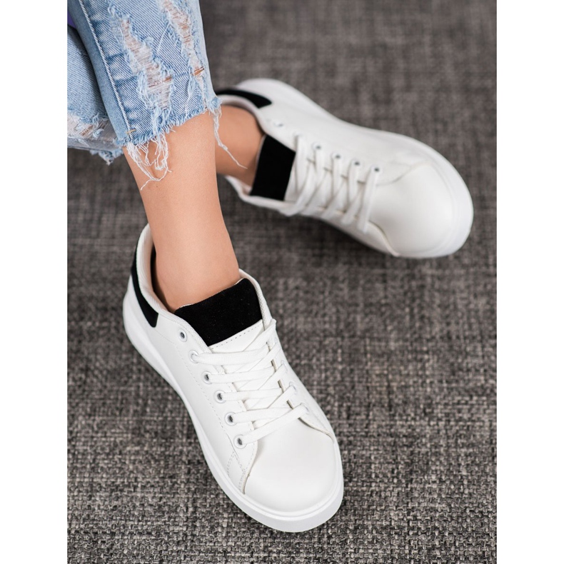 SHELOVET Lässige Sportschuhe weiß schwarz 1