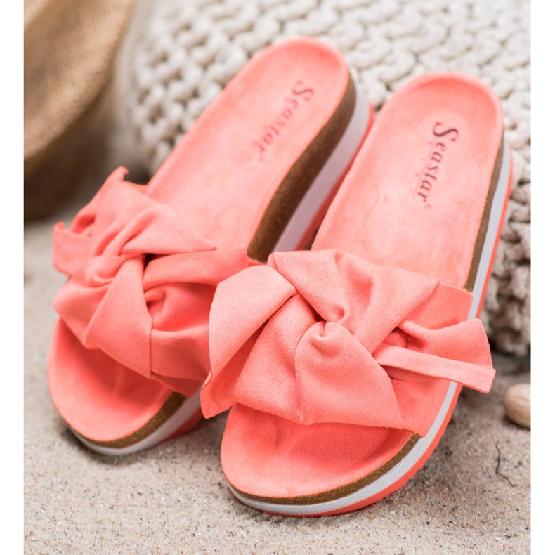 Seastar Lässige Hausschuhe aus Wildleder mehrfarbig orange 1