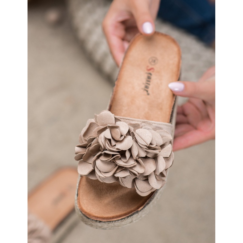 Seastar Modische beige Hausschuhe 1