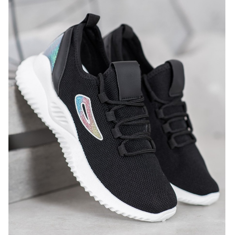 MCKEYLOR Sneakers mit Pailletten schwarz 1