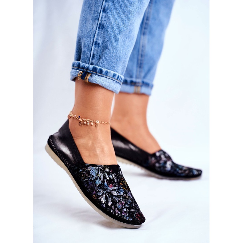 Damen Ballerinas Maciejka Leder Schwarz 01930-70 / 00-0 mehrfarbig 1