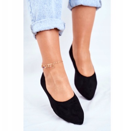 PS1 Damen Ballerinas aus Öko-Wildleder Schwarz Bellissima 2