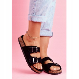 Damen Tabletten mit schwarzen Klemmen 1