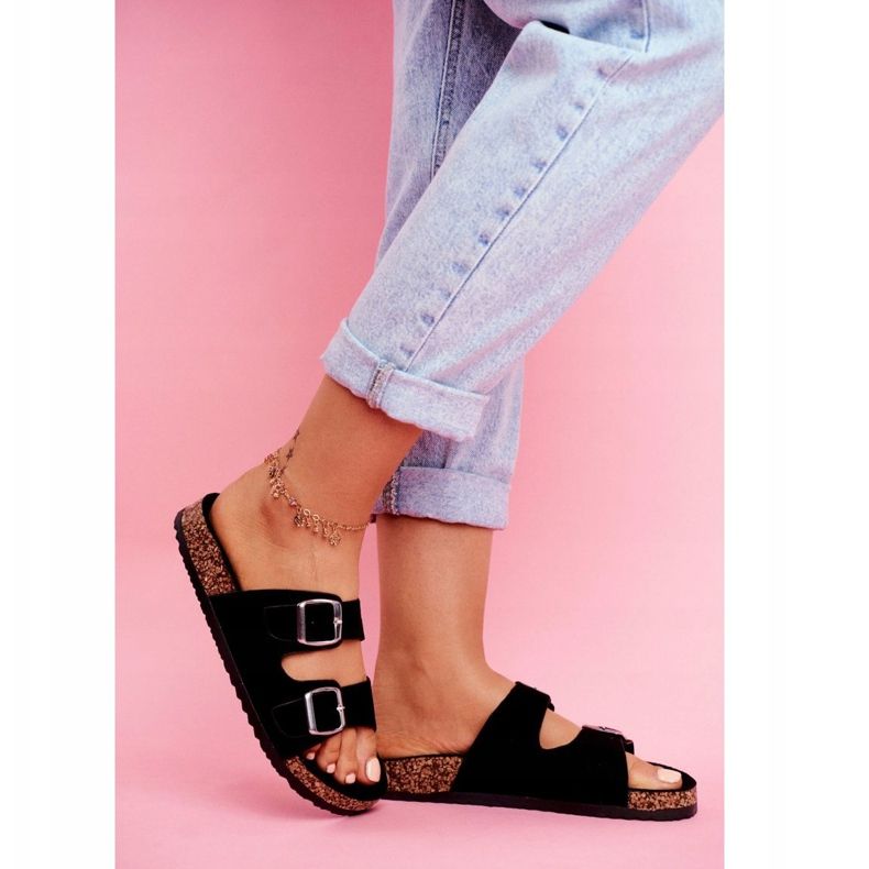 Damen Tabletten mit schwarzen Klemmen 2