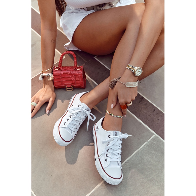 Damen Sneaker Big Star Rubber Toe Weiß DD274336 1