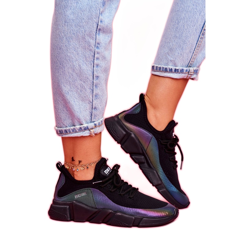 Damen Sportschuhe Big Star Schwarz FF274A053 mehrfarbig 3