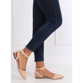 Ballerinas mit Verschluss beige CL73P Beige 2