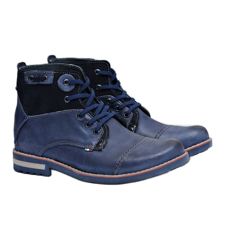 KOMODO Herren Stiefel Marineblau Hohe Schuhe Rebrand 1
