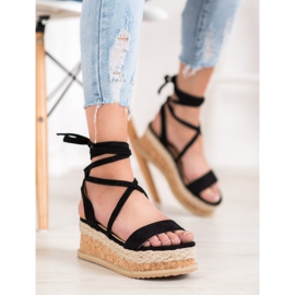 Seastar Gebundene Wildledersandalen schwarz 1