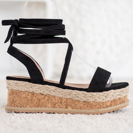 Seastar Gebundene Wildledersandalen schwarz 2