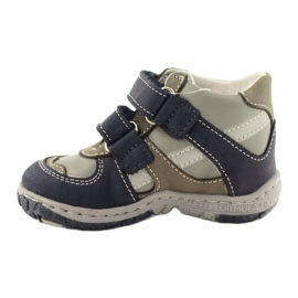 Lederstiefel Ren But 1363 marineblau grau 3