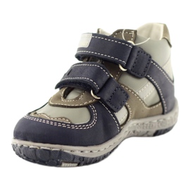 Lederstiefel Ren But 1363 marineblau grau 2