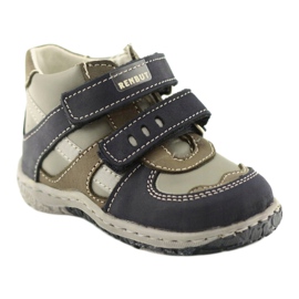 Lederstiefel Ren But 1363 marineblau grau 1