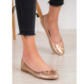 Seastar Ballerinas aus Öko-Leder golden 1