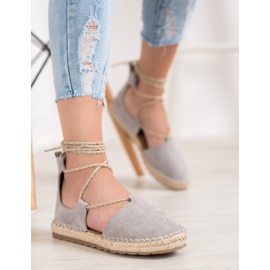 Seastar Wildleder-Espadrilles mit Bindung grau 1