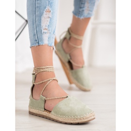Seastar Wildleder-Espadrilles mit Bindung grün 1