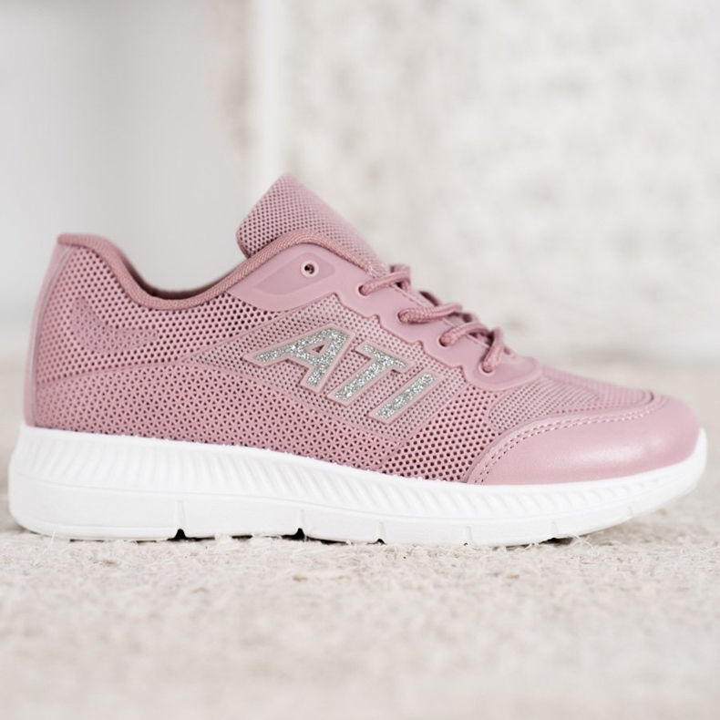 SHELOVET Bequeme Schuhe mit Mesh rosa 2