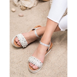 Mannika Elegante Wedges mit Verzierungen grau 2