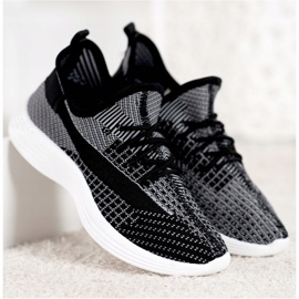 MCKEYLOR Textilschuhe weiß schwarz 2