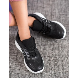 SHELOVET Bequeme Schuhe mit Mesh schwarz 1