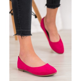 Klassische VINCEZA Ballerinas aus Wildleder rosa 1