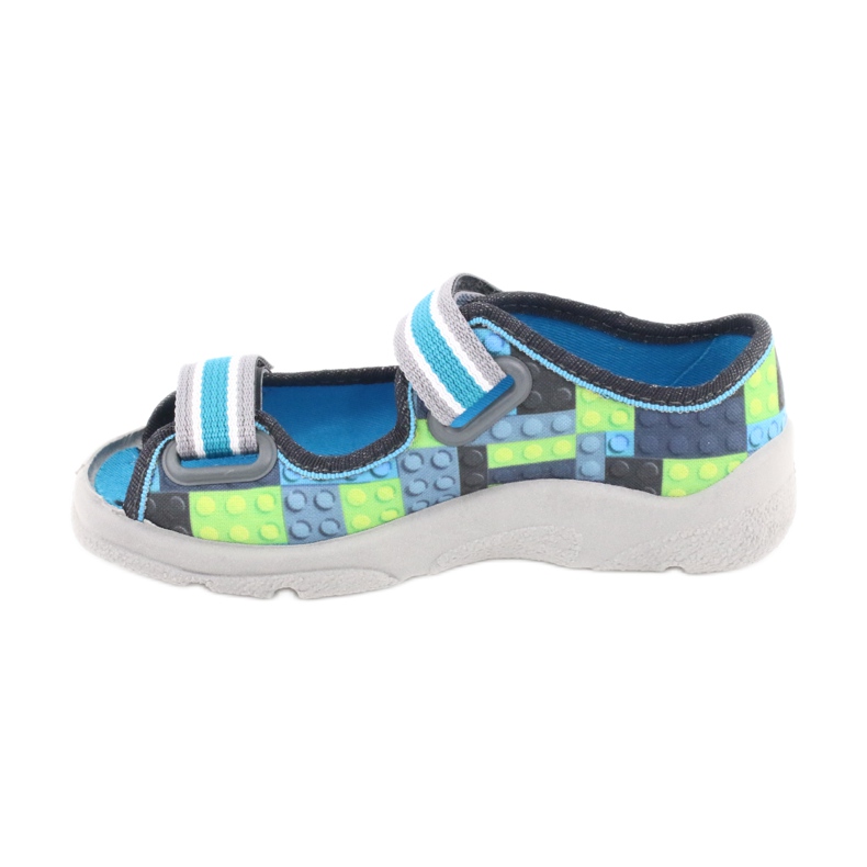 Befado Kinderschuhe 969X152 blau grau 1