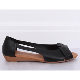 Ballerinas mit schwarzem Schnitt CC221P Schwarz 2