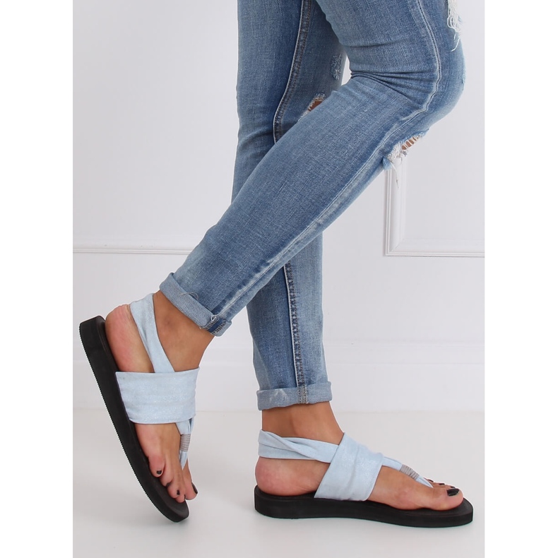 Blau DD82P Blaue Flip-Flops, Baumwolle 1