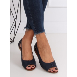 Offene Schuhe marineblau NH-23P DK.BLUE 2