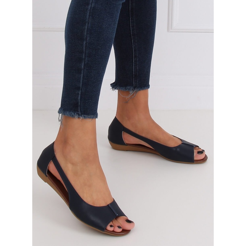 Offene Schuhe marineblau NH-23P DK.BLUE 1