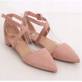 Rosa Ballerinas mit Cut-Outs LL-213P Rosa 1