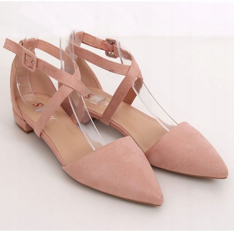 Rosa Ballerinas mit Cut-Outs LL-213P Rosa 1