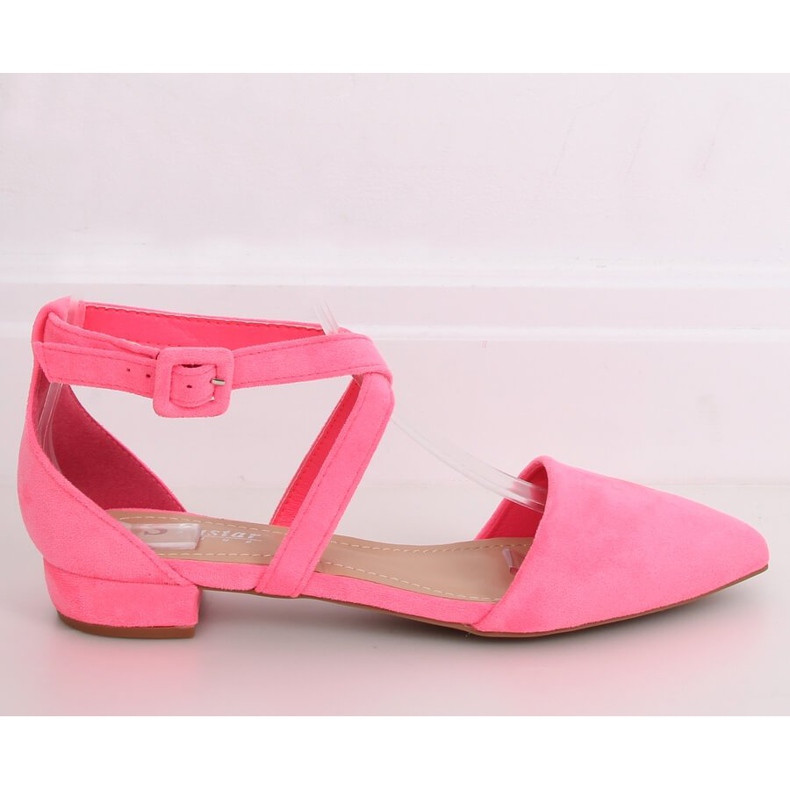 Neon-Ballerinas mit Cut-Outs LL-213P Fushia rosa 1