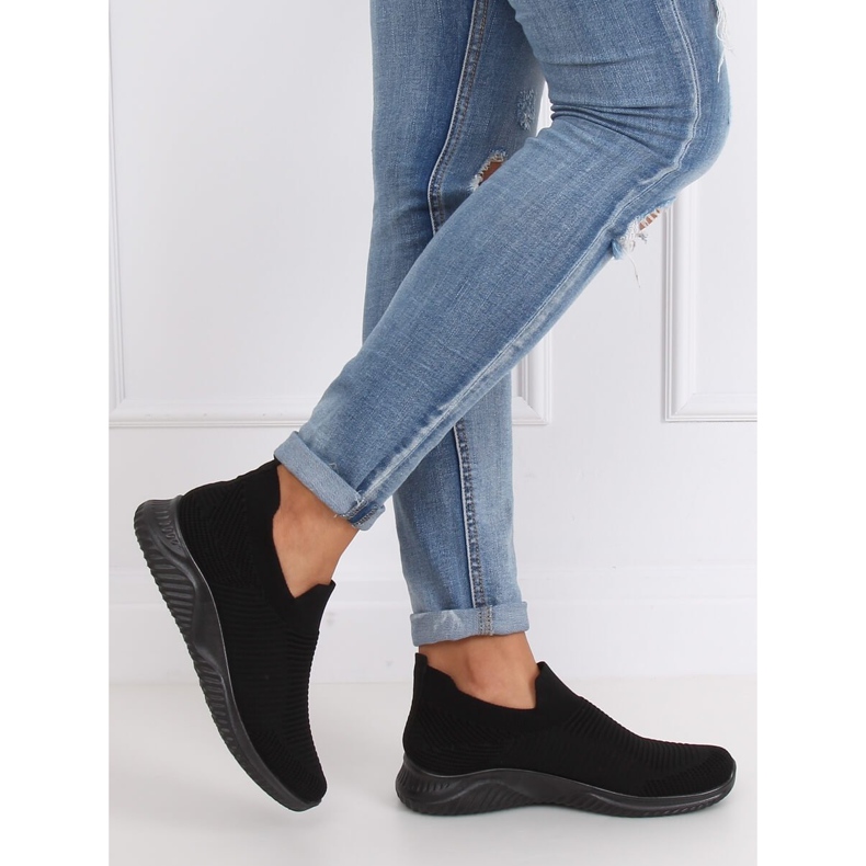 Schwarz 9924 Schwarze Sportschuhe 1