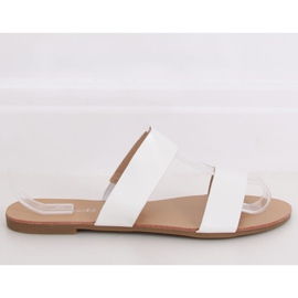 Schlichte weiße Hausschuhe S060074 Weiß 2