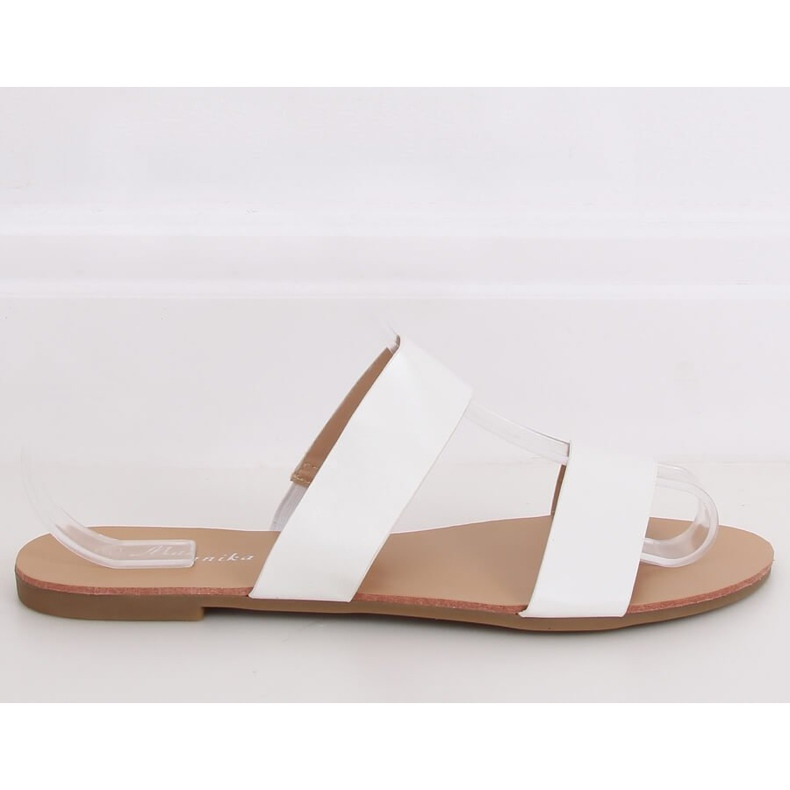 Schlichte weiße Hausschuhe S060074 Weiß 2