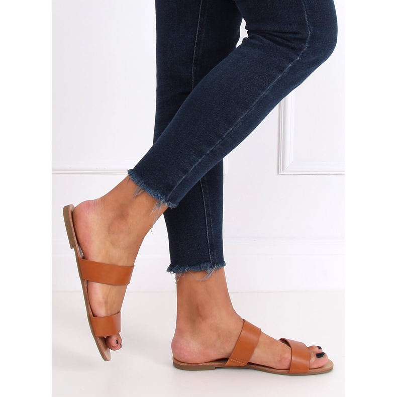 Einfache Kamelhausschuhe S060074 Camel braun 1