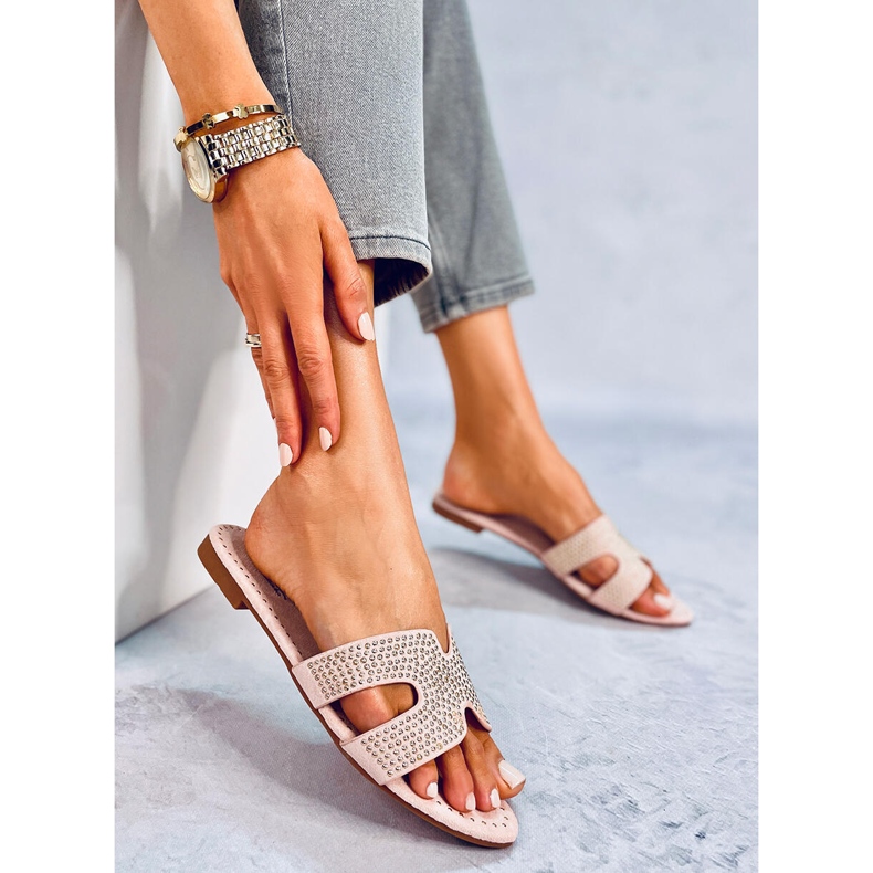 Rosa Damen-Pantoffeln Q-88 Rosa 2