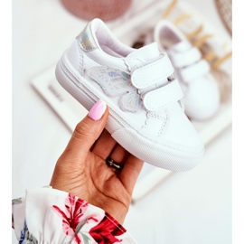Apawwa Kinder Sneaker Weiß Schmetterling Klettverschluss Dusmo 1