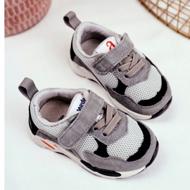 Apawwa Sport Kinderschuhe mit Klettverschluss Grey Yetto grau 2