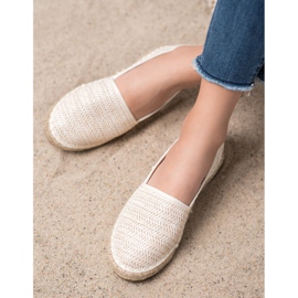 SHELOVET Geflochtene Espadrilles in Beige 1
