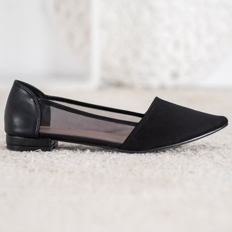 Evento Schwarze Ballerinas mit Mesh 1