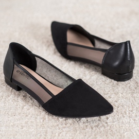 Evento Schwarze Ballerinas mit Mesh 2