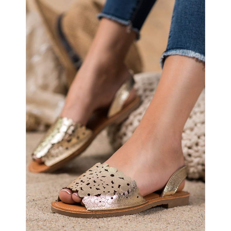 Evento Goldene Sandalen zum Hineinschlüpfen 1