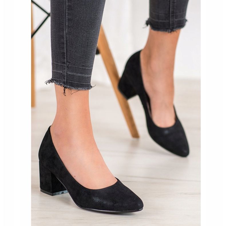 W. Potocki Klassische hochhackige Schuhe schwarz 1