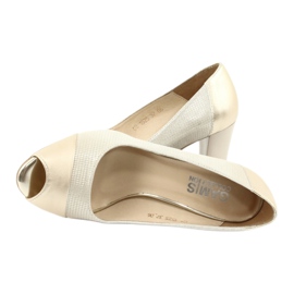 Shuttles offener Zeh Gamis 1525 beige golden 4