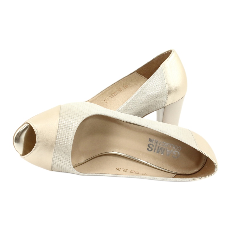 Shuttles offener Zeh Gamis 1525 beige golden 4